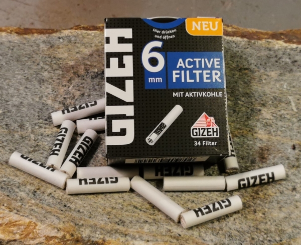 Gizeh Aktivkohlefilter 6mm